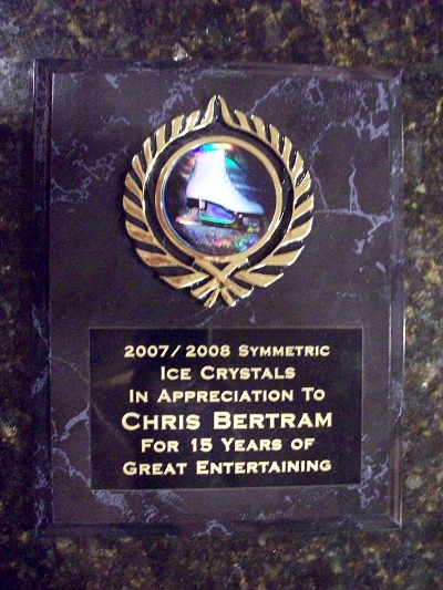 RI-MA-CT Wedding DJ & RI-MA-CT DJ Services & RI-MA-CT Disc Jockeys Ice Crystals Award 2008